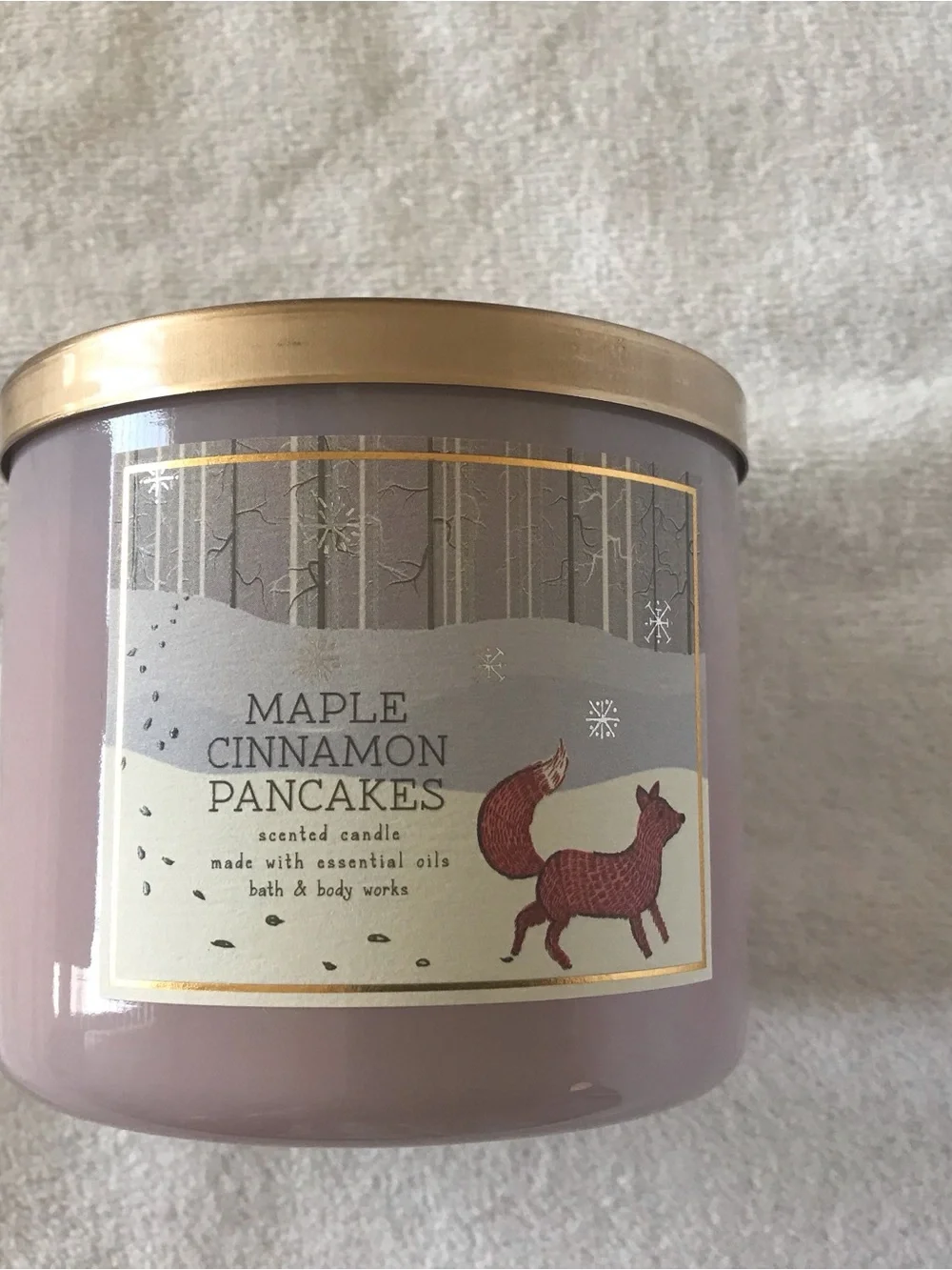 Bath & Body Works Maple Cinnamon Pancakes 3 Wick Candle - Picture 5 of 5